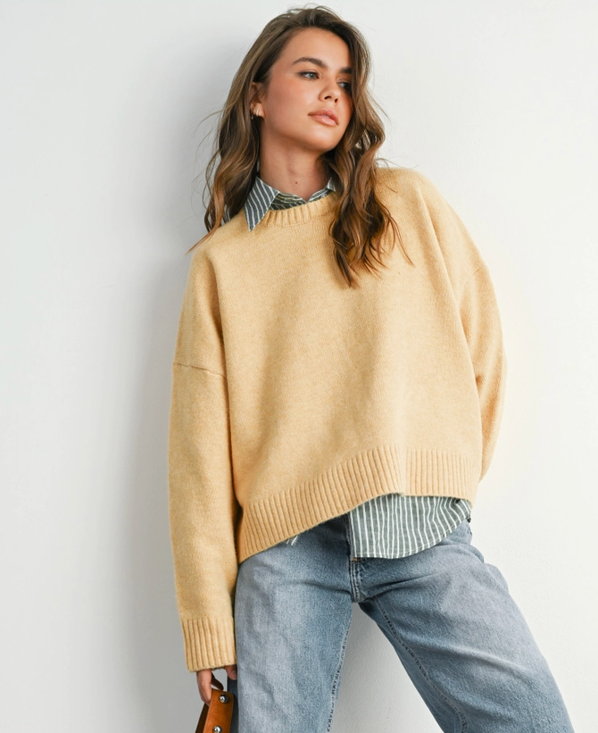 Marigold Back Tie Sweater