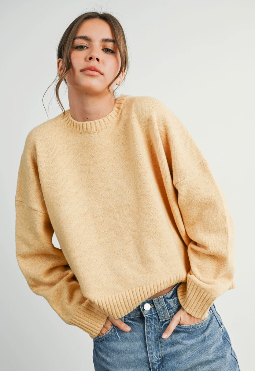 Marigold Back Tie Sweater