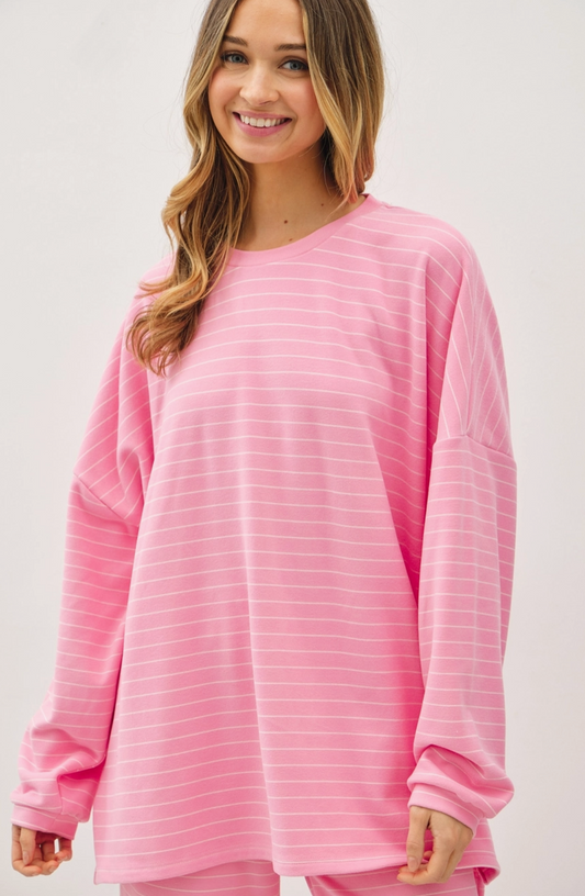 Let's Stay In Oversized Top