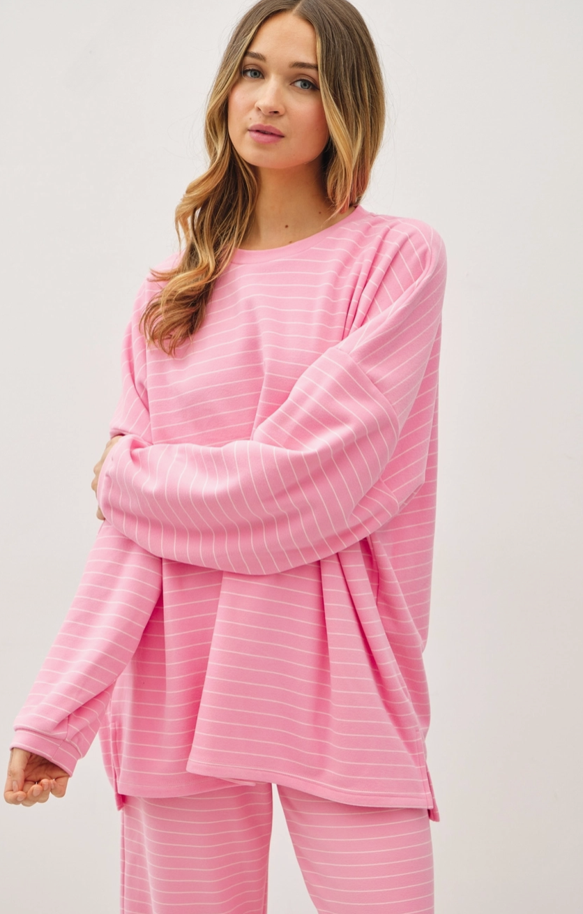 Let's Stay In Oversized Top