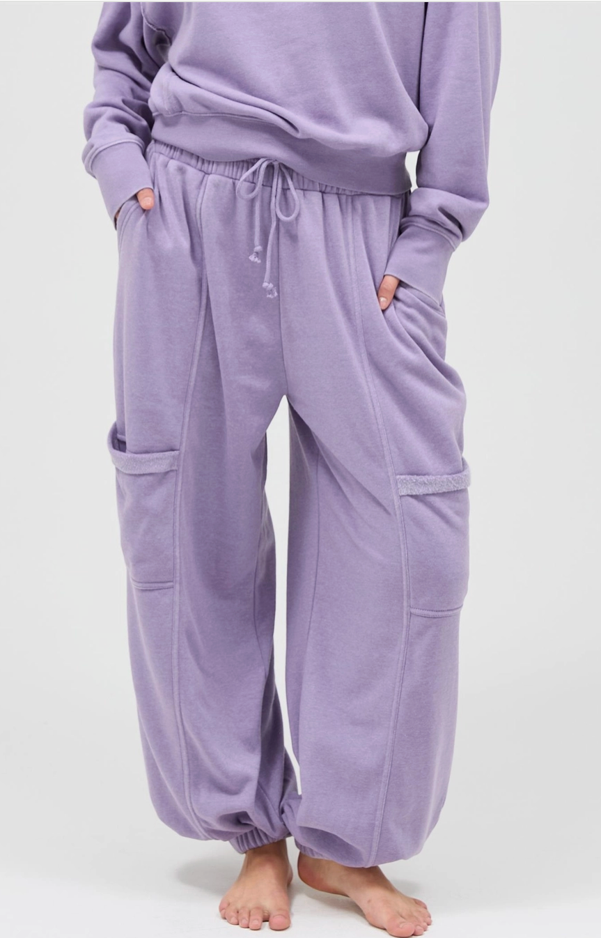 Laid Back Days Sweat Pants - Dusty Lavender