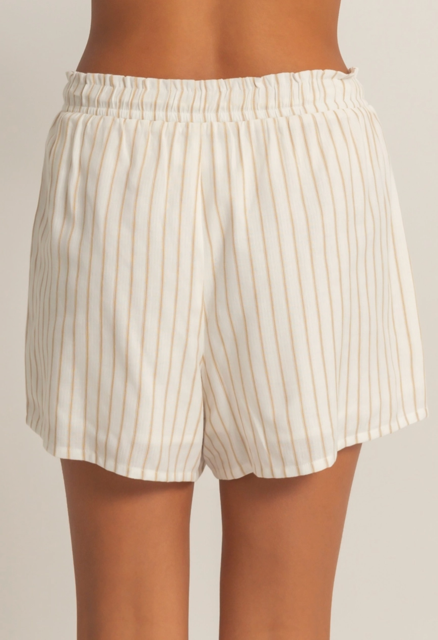 Laid Back Stripe Shorts - Tan