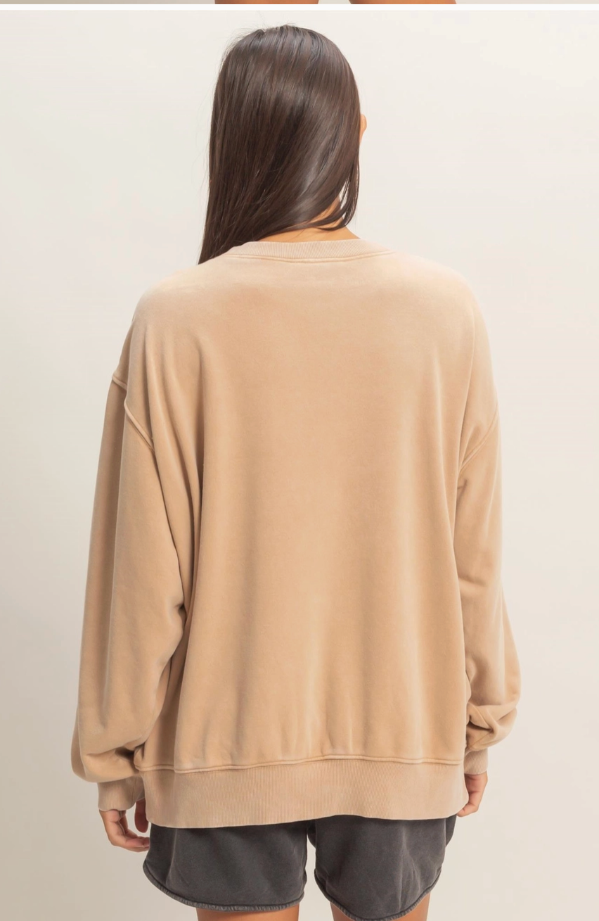Laid Back Sweatshirt - Light Latte