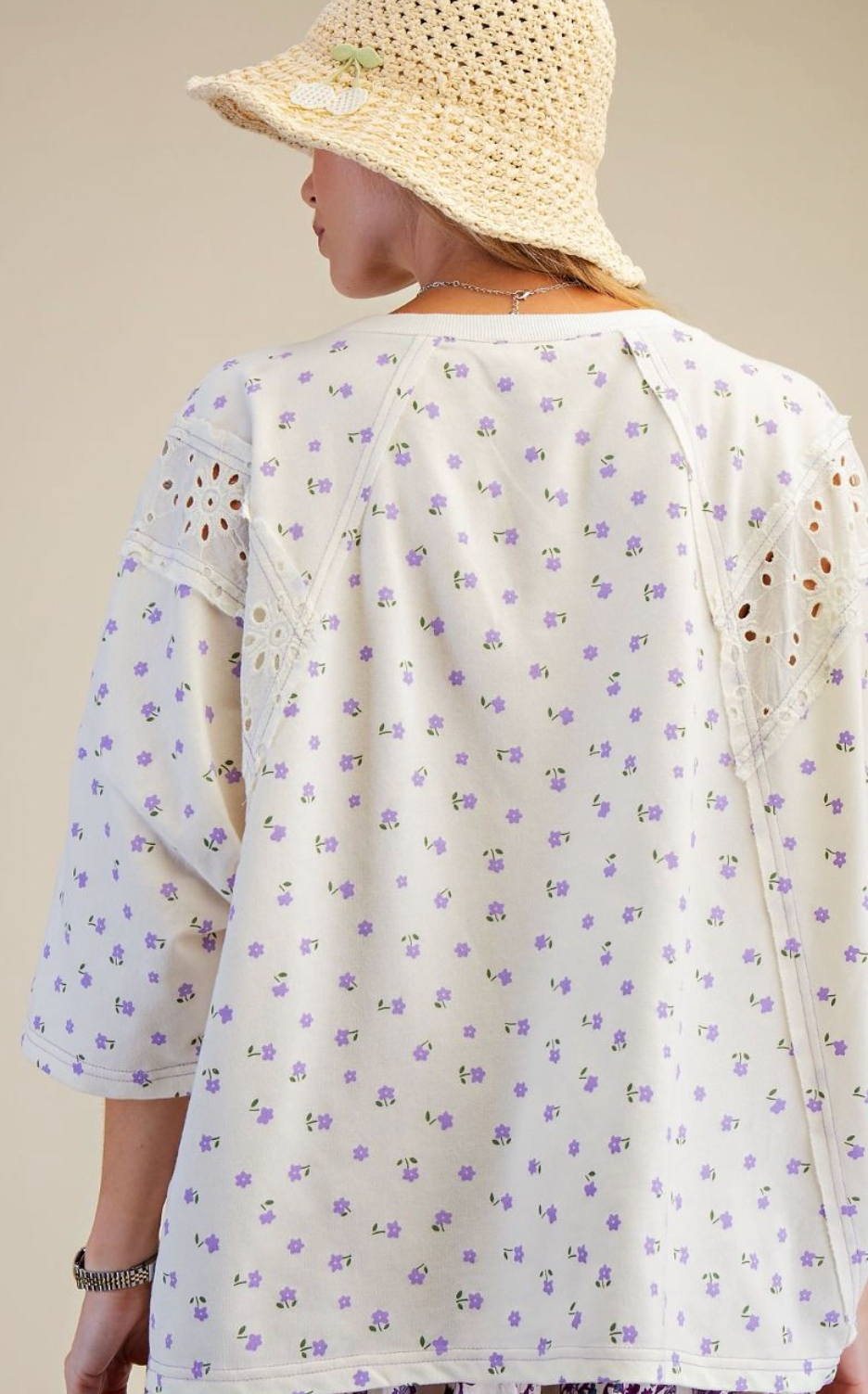 Lovely In Lavender Floral Shirt