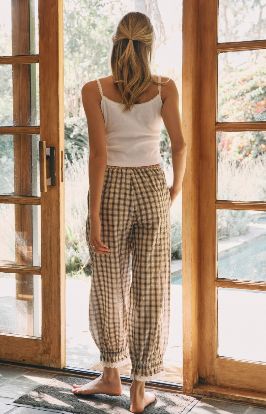 Sunday Stroll Plaid Bloomers - Charcoal