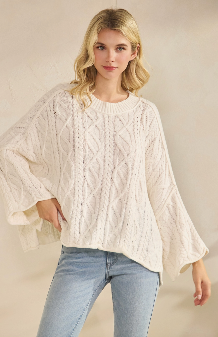 Easy Going Oversized Sweater - White