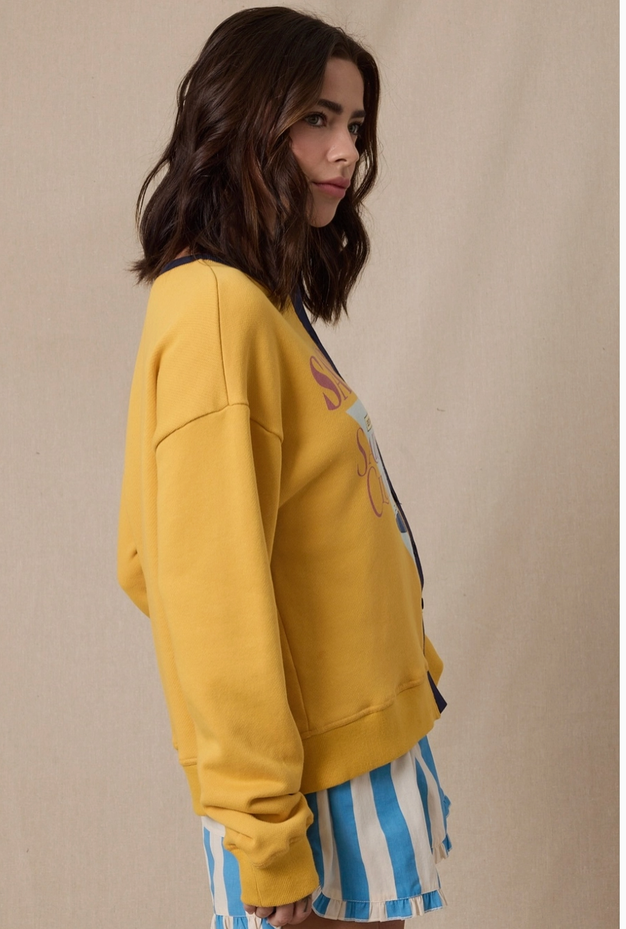 San Diego Days Button Up Sweatshirt