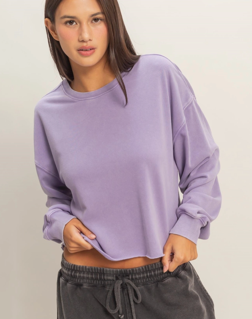 Laid Back Cropped Sweatshirt