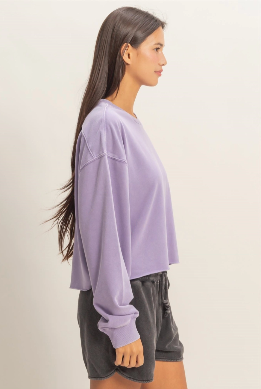 Laid Back Cropped Sweatshirt