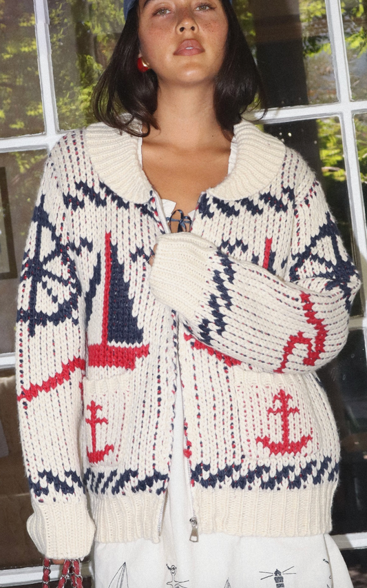 Let's Get Nautical Chunky Sweater