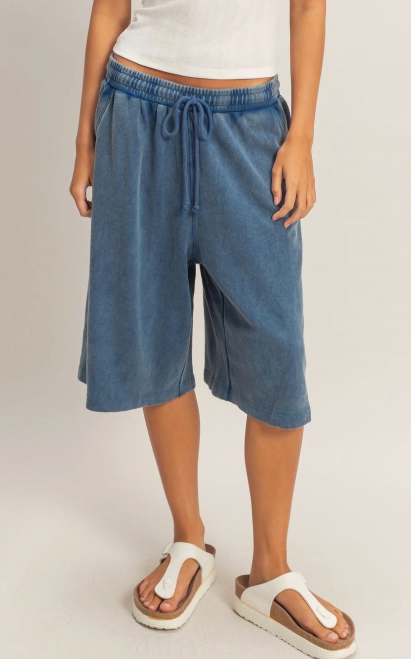 Laid Back Jort - Washed Navy