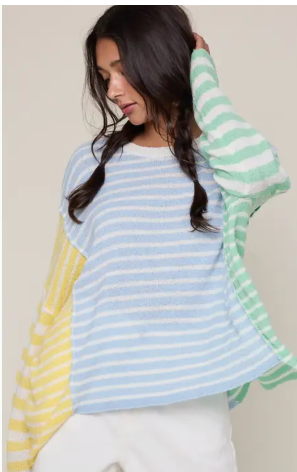 Sunday Stripes Multi Colored Sweater