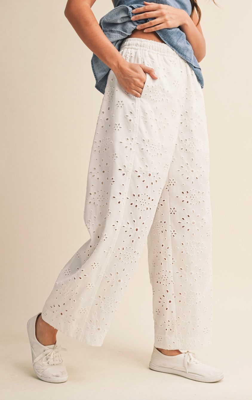 Cloud Walk Eyelet Pants