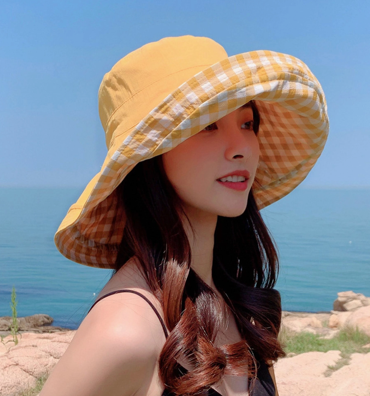 Reversible Bucket Hat - Golden Yellow