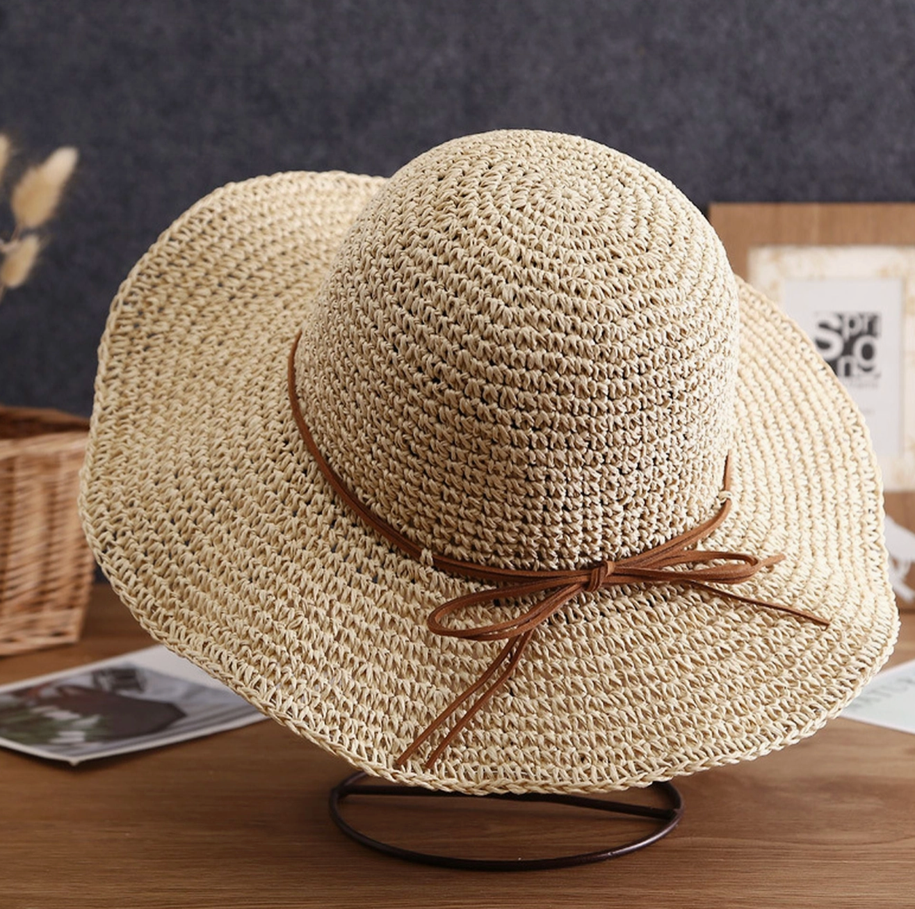 Wide Brim Straw Hat