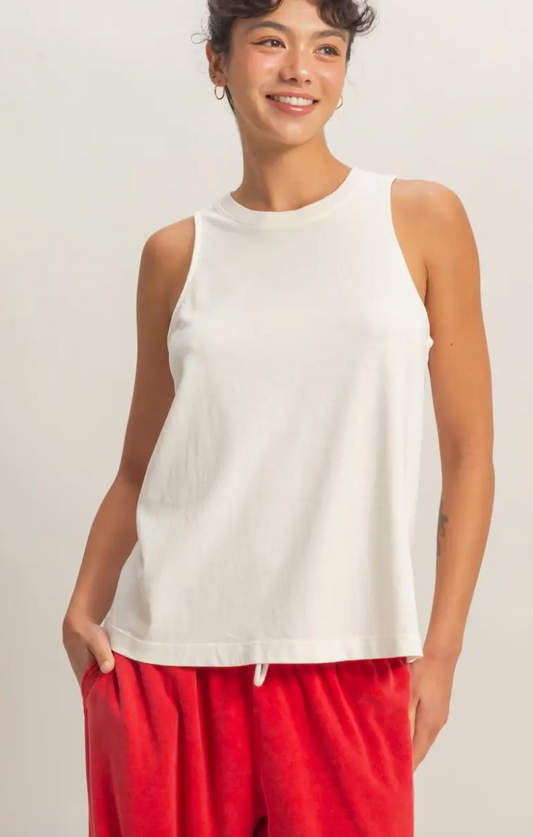 Laid Back Tank Top - White