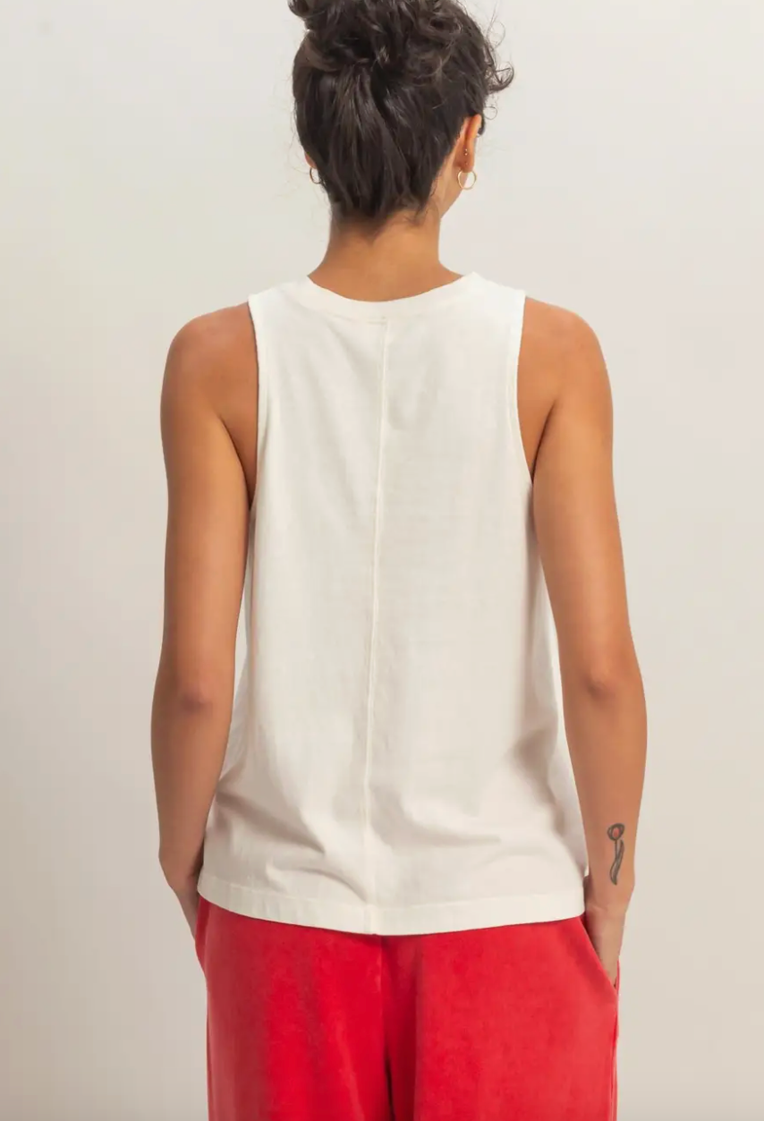Laid Back Tank Top - White