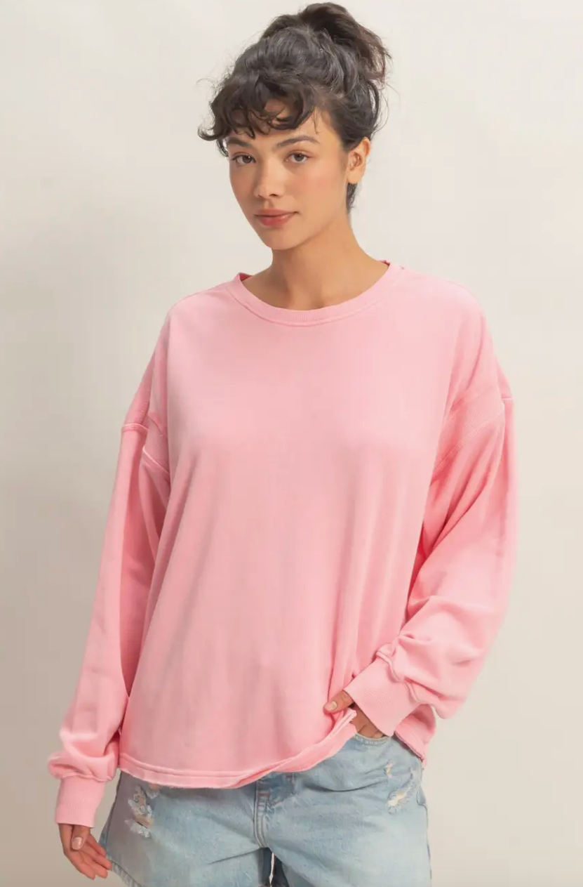 Laid Back Cross Back - Pink Taffy