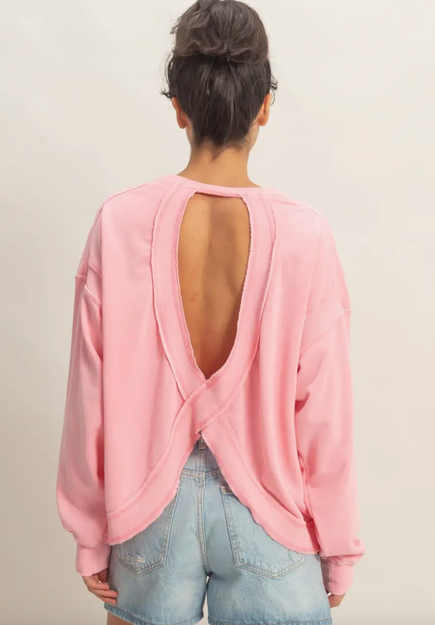 Laid Back Cross Back - Pink Taffy