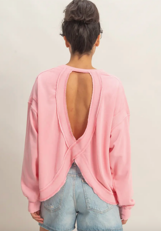 Laid Back Cross Back - Pink Taffy