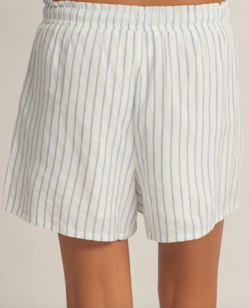 Laid Back Stripe Shorts - Blue