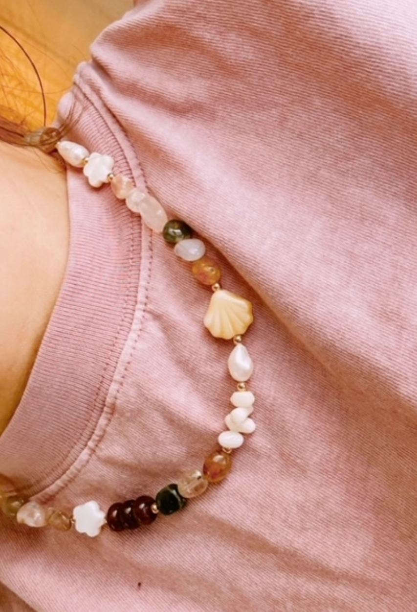 Gemstone Neutrals Necklace