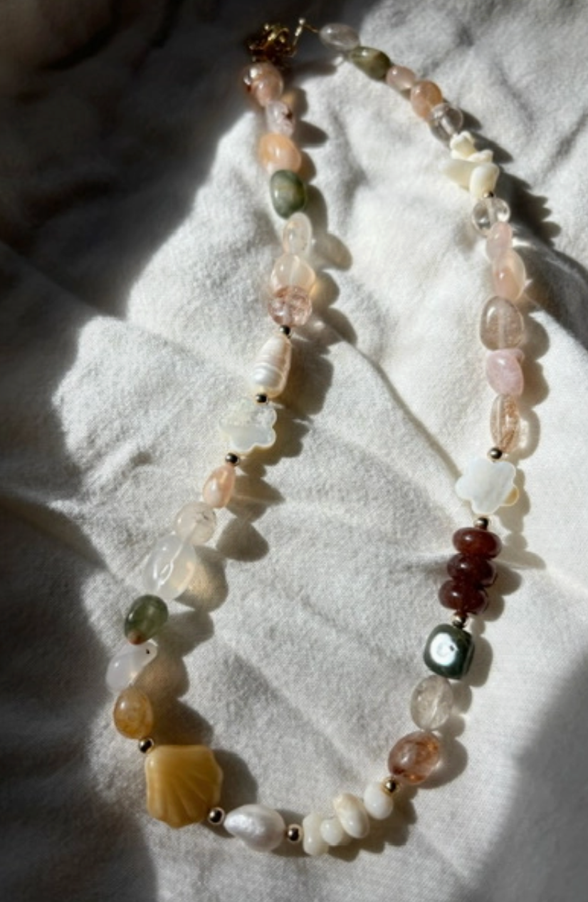 Gemstone Neutrals Necklace