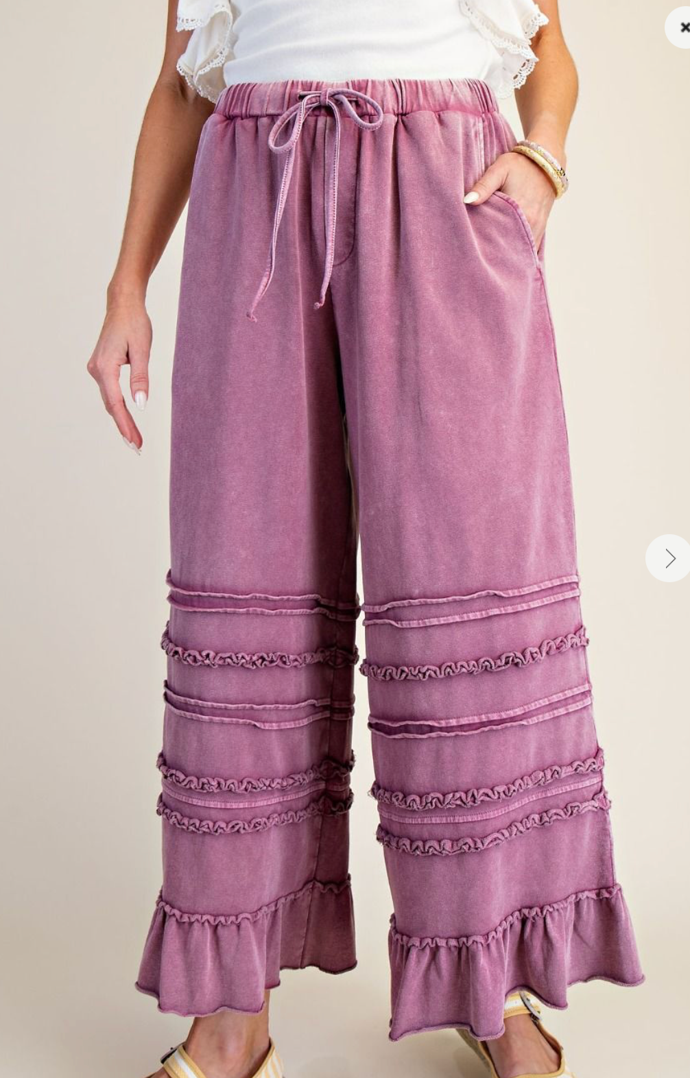Raspberry Ruffle pants