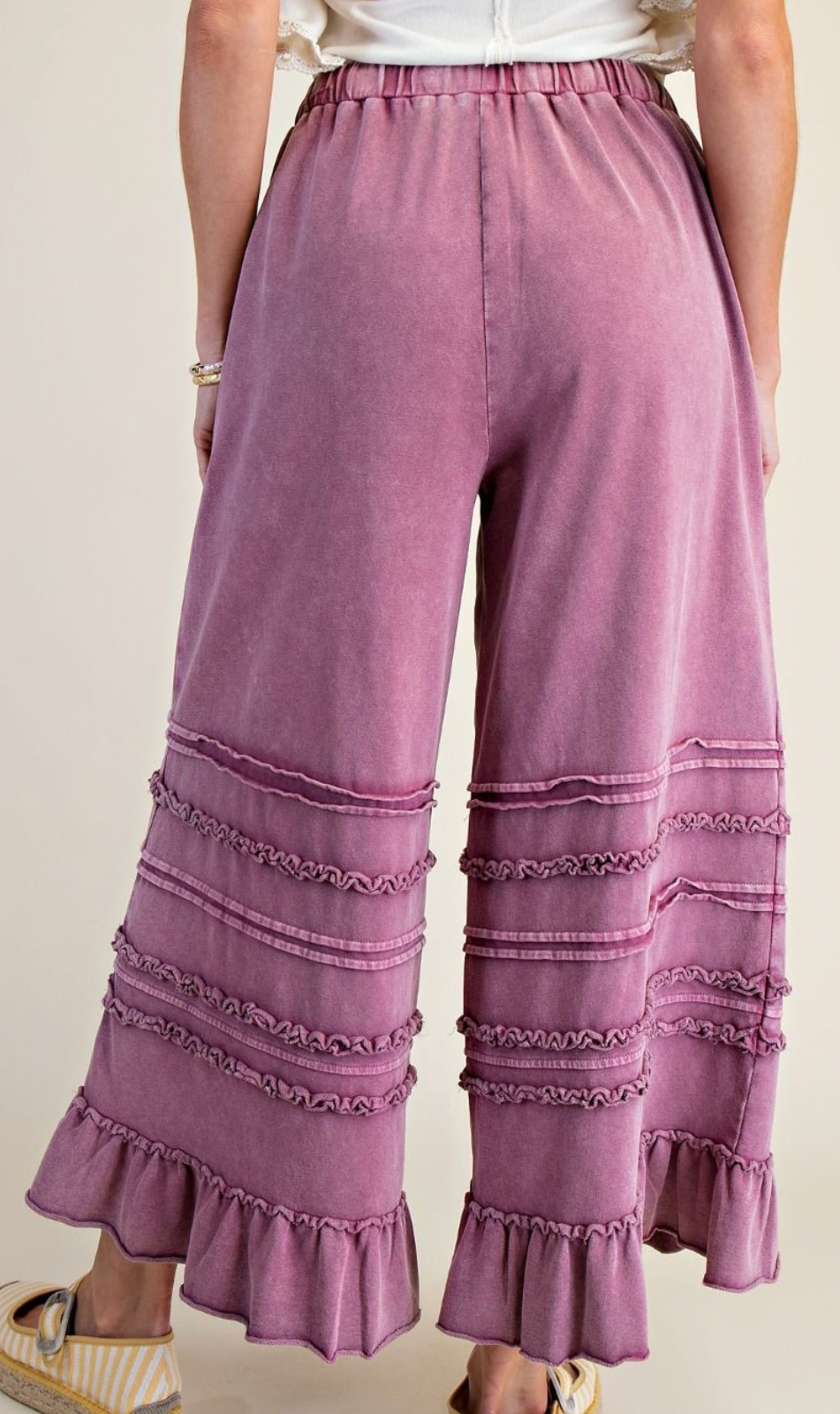 Raspberry Ruffle pants