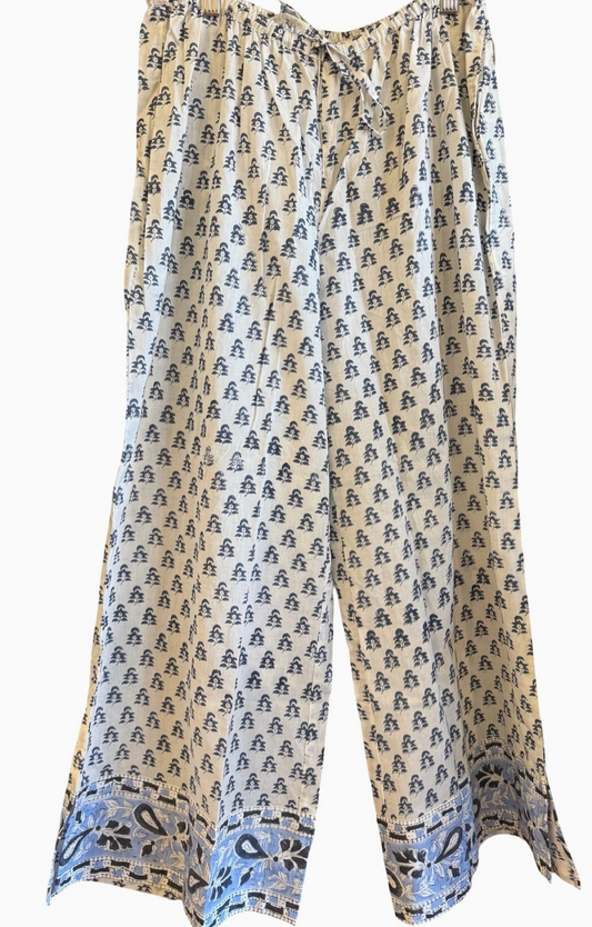 Beachy Lounge Pants - Navy w/ Trim