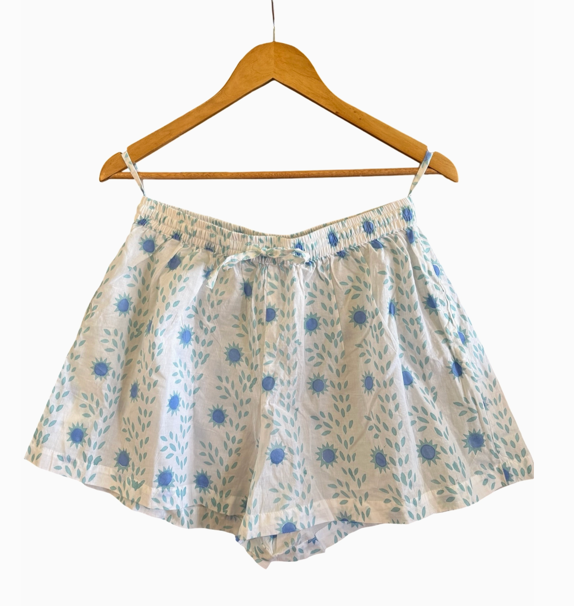 Beachy Lounge Shorts - Teal & Peri Sun