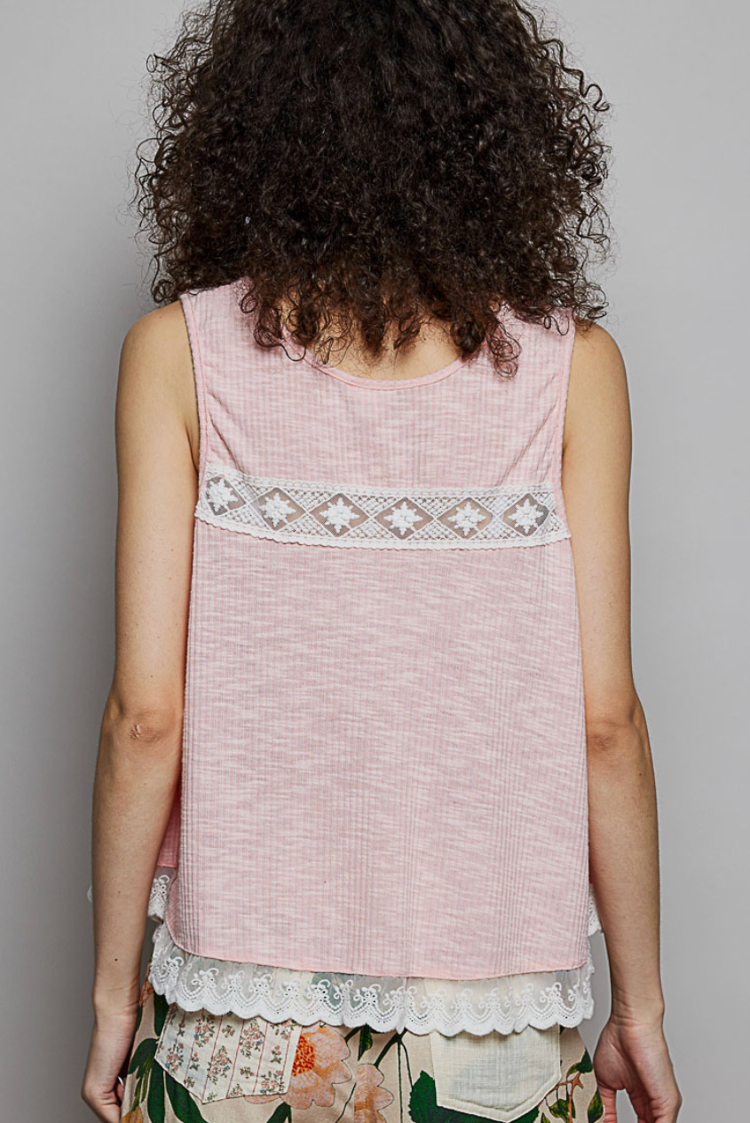 Fun & Flirty Tank - Light Pink