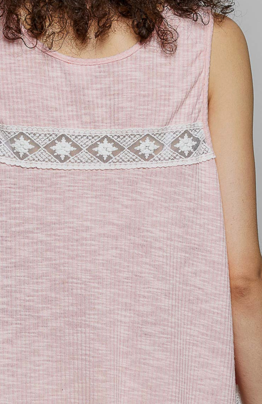 Fun & Flirty Tank - Light Pink