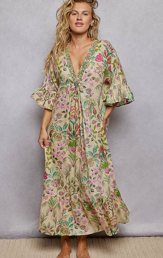 Ocean Wandered Maxi Dress