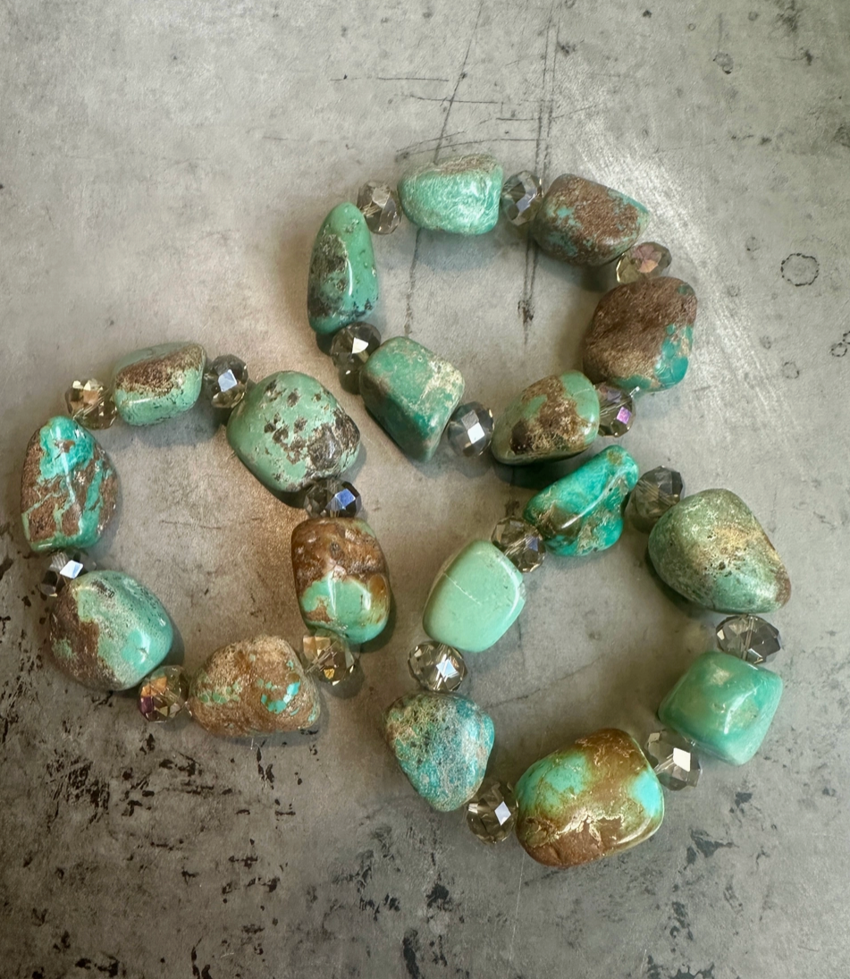 Chunky Turquoise Bracelet