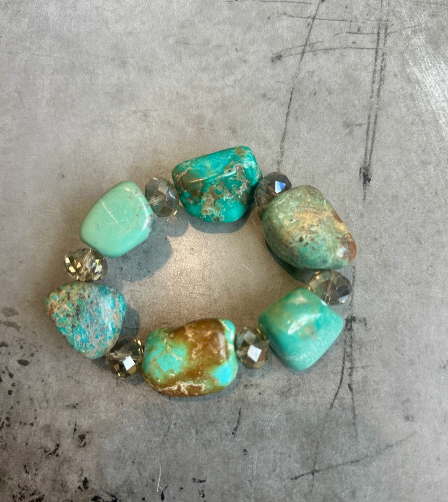Chunky Turquoise Bracelet