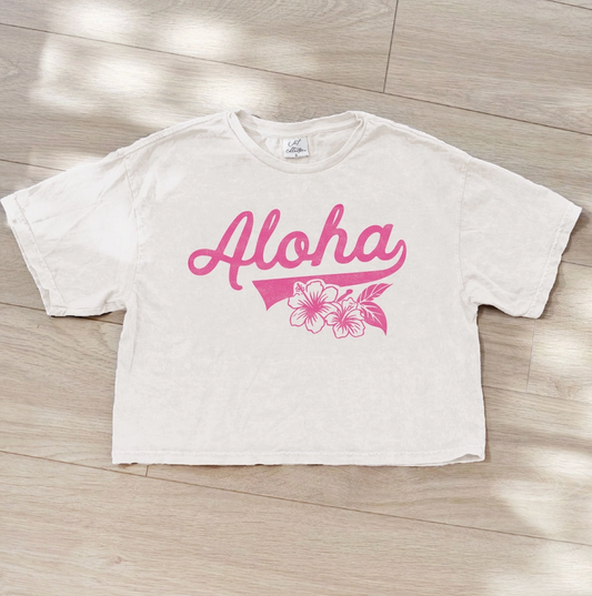 More Aloha Cropped T-Shirt