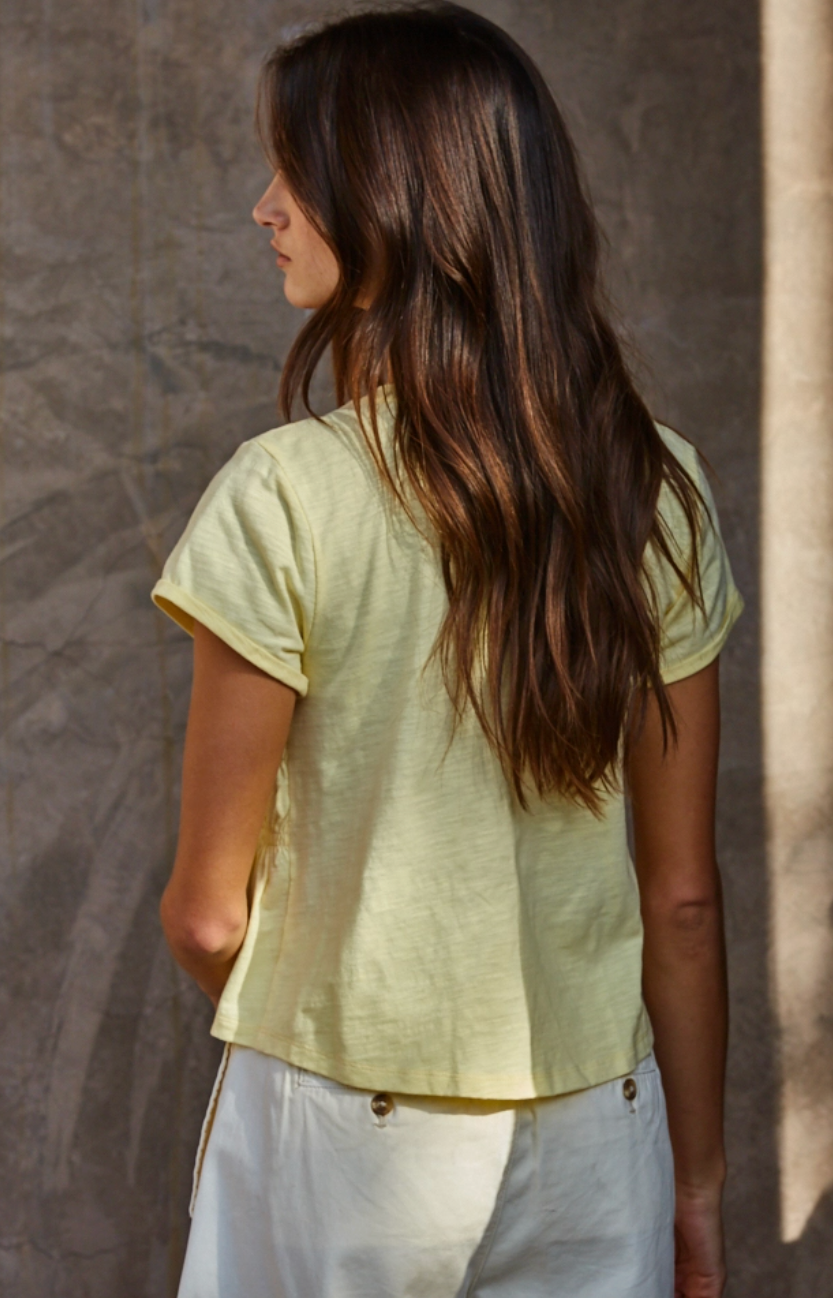 Easy Days Smocked Top - Butter Yellow