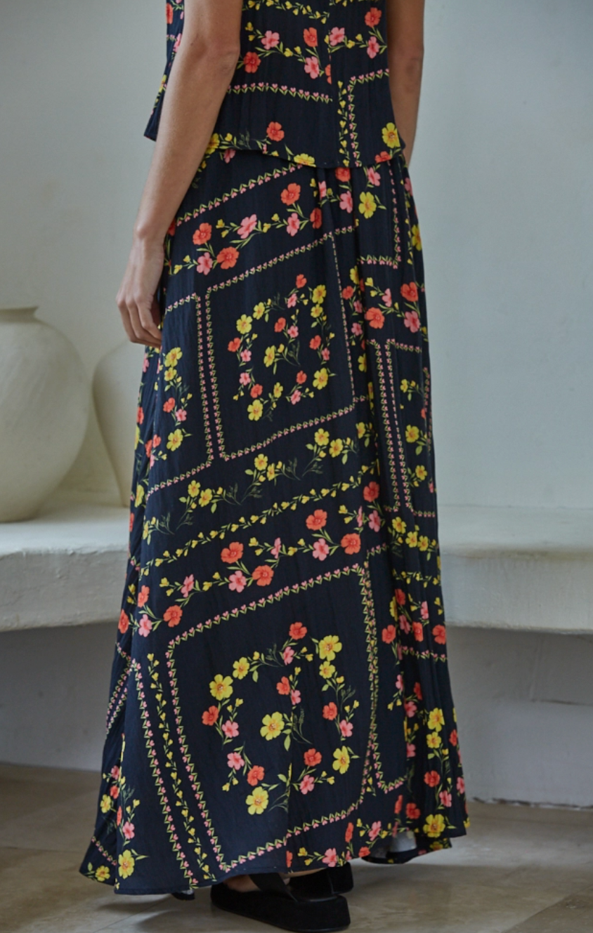 Buy Me Flowers Maxi Skirt