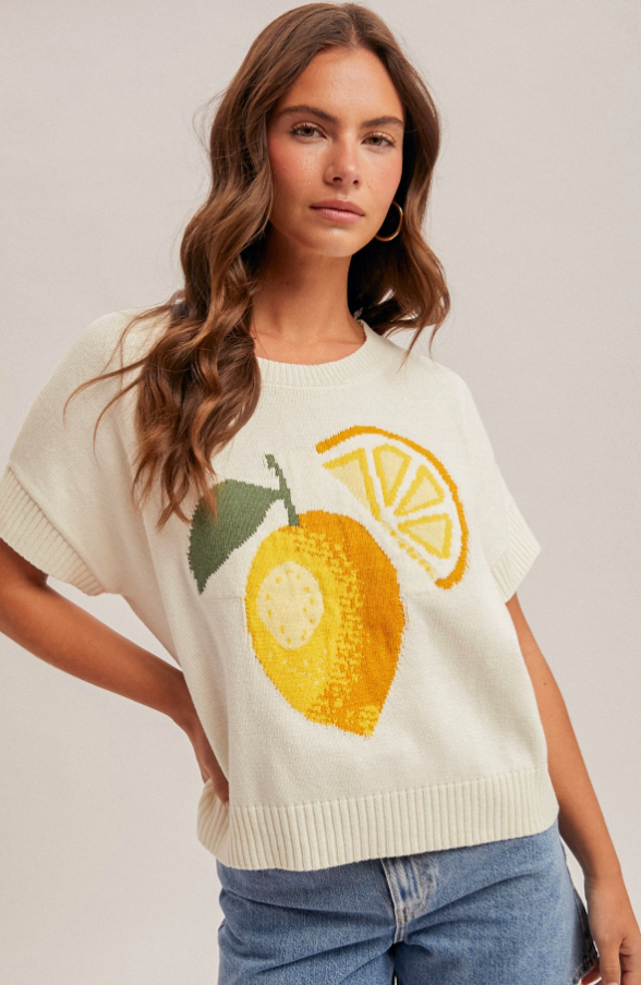 Sunday Lemons Knit Top
