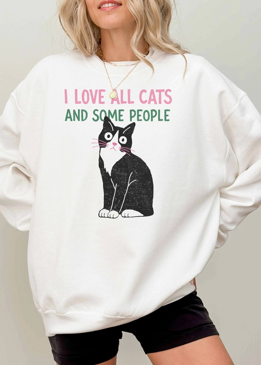 I Love Cats Sweatshrt