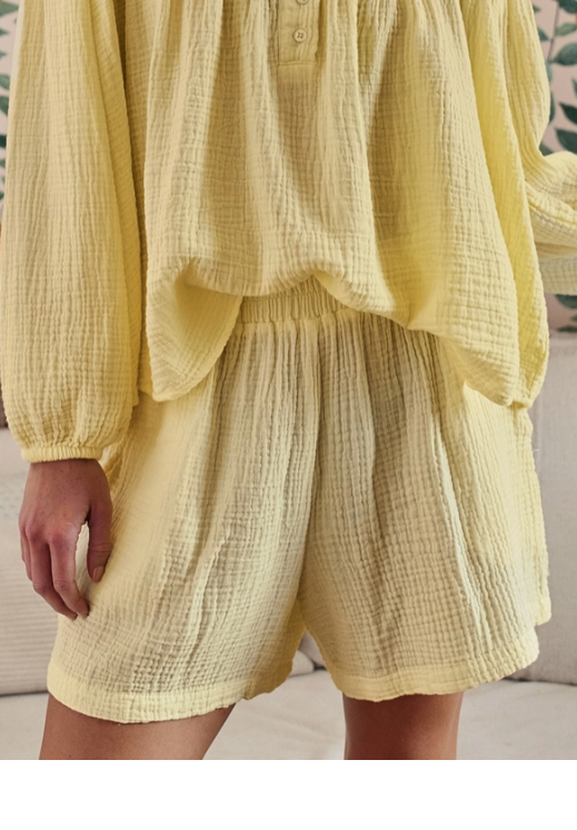 Pure Sunshine Yellow Shorts