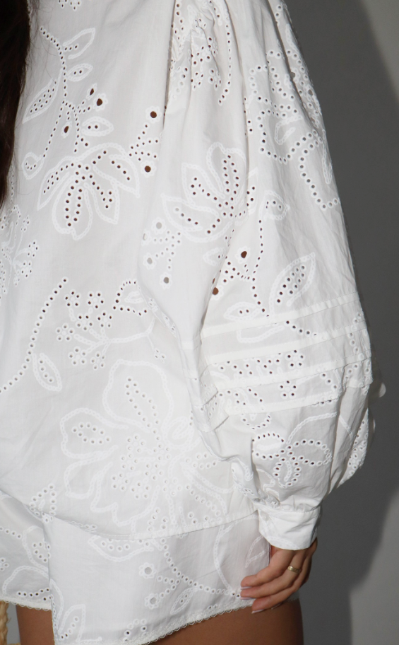 Coastal Crush Eyelet Top