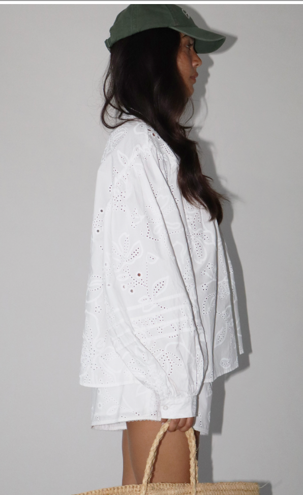 Coastal Crush Eyelet Top