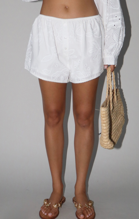 Coastal Crush Eyelet Shorts