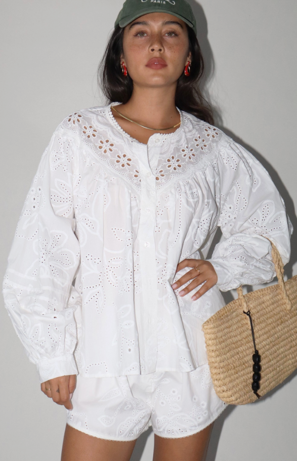 Coastal Crush Eyelet Shorts