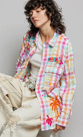 Beach Life Button Down Top