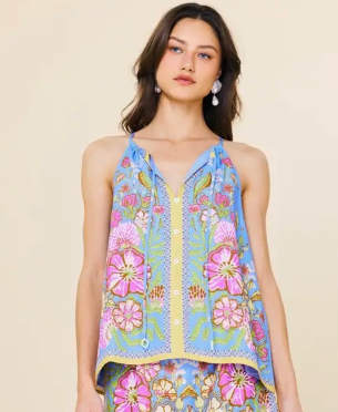Meadow View Floral Top - Final Sale