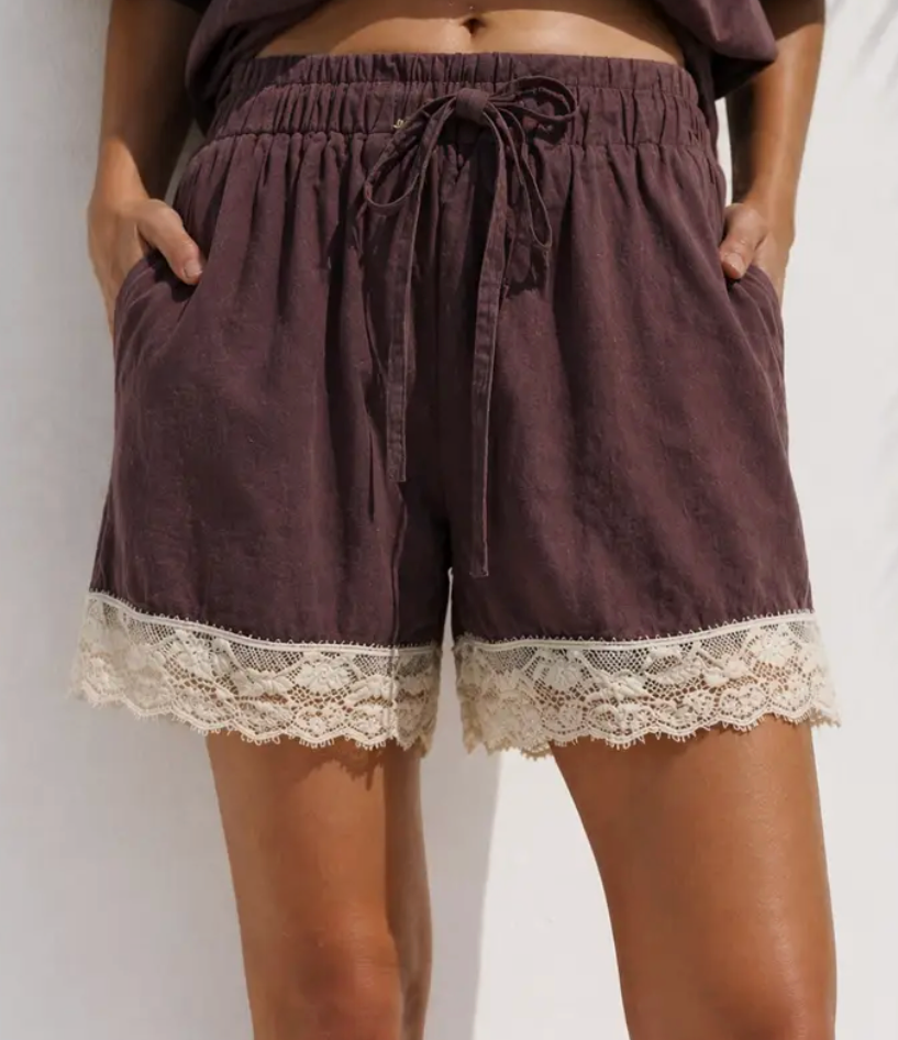 Lace Trim Shorts