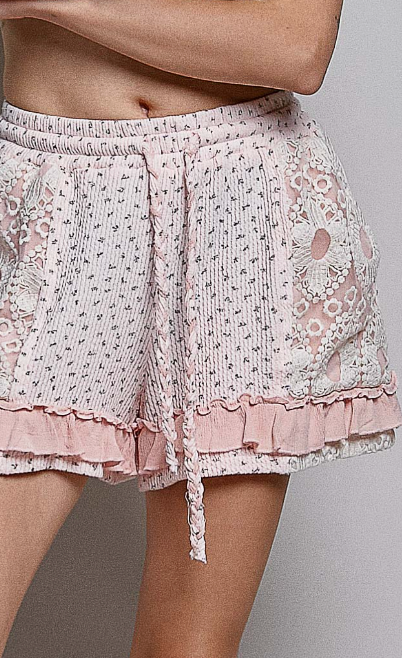 Bloom & Breeze Shorts - Sunset Pink
